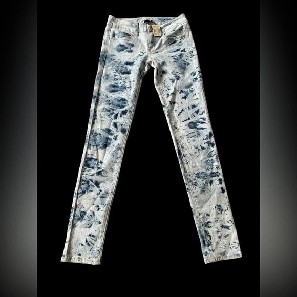 American Eagle Jegging Super Stretch Women's Size 2 Jeans Tie Dye Acid Wash NEW - Picture 1 of 6